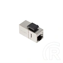 Lanberg Keystone toldó (CAT6, FTP, átmenő, RJ45-RJ45, PoE, 36 V, ezüst)