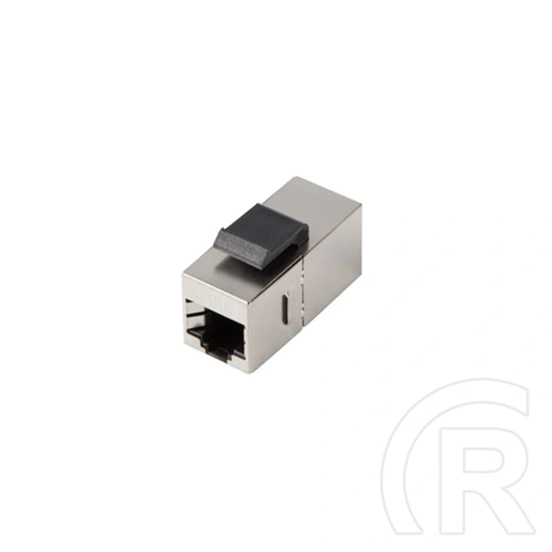 Lanberg Keystone toldó (CAT6, FTP, átmenő, RJ45-RJ45, PoE, 36 V, ezüst)