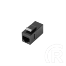 Lanberg Keystone toldó RJ45->RJ45 (CAT6, U/UTP, átmenő csatlakozó, foszforbronz, fekete)