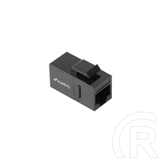 Lanberg Keystone toldó RJ45->RJ45 (CAT6, U/UTP, átmenő csatlakozó, foszforbronz, fekete)