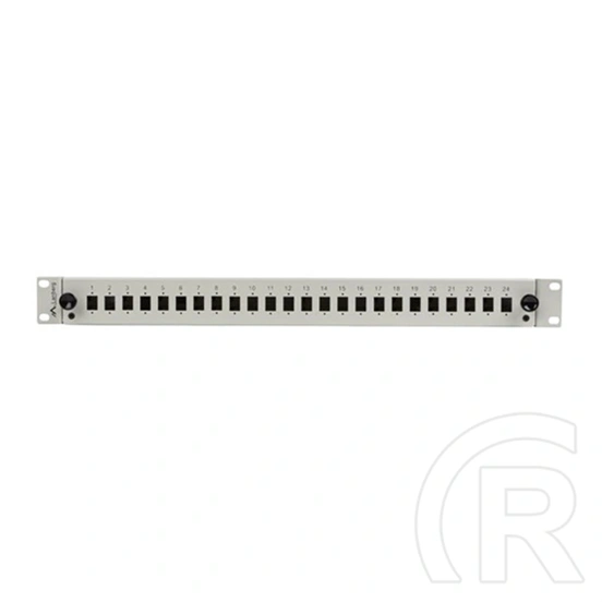 Lanberg Optikai Patch Panel (19", 1U, 24 port, 24xSC simplex/24xLC duplex, kihúzható, szürke)