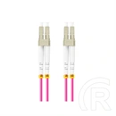 Lanberg Optikai patch MM LC/UPC-LC/UPC duplex (10 m, LSZH, OM4, 50/125, 3 mm, lila)