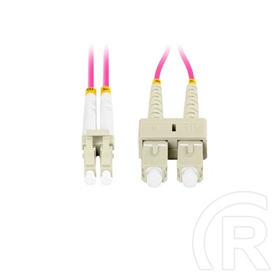 Lanberg Optikai patch MM duplex (LC/SC UPC, 5 m, OM4 50/125, 3 mm, LSZH, lila)