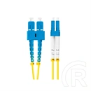 Lanberg Optikai patch kábel (SM, duplex, SC/UPC - LC/UPC, 2 m, LSZH, G657A1, 3,0 mm, sárga)