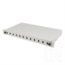 Lanberg Optikai patch panel (19", 1U, 12 port, 12xSC simplex / 12xLC duplex, szürke)