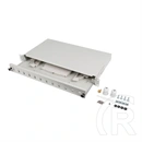 Lanberg Optikai patch panel (19", 1U, 12 port, 12xSC simplex / 12xLC duplex, szürke)