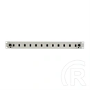 Lanberg Optikai patch panel (19", 1U, 12 port, 12xSC simplex / 12xLC duplex, szürke)