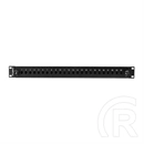 Lanberg Optikai patch panel (19", 1U, 24xST/24xFC, kihúzható, fekete)