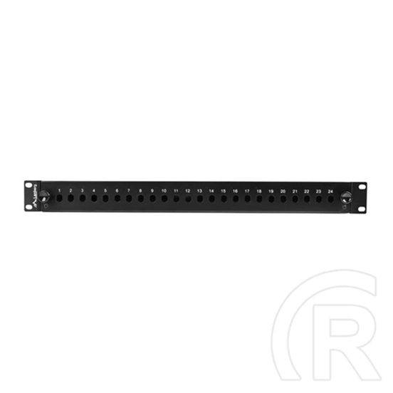 Lanberg Optikai patch panel (19", 1U, 24xST/24xFC, kihúzható, fekete)