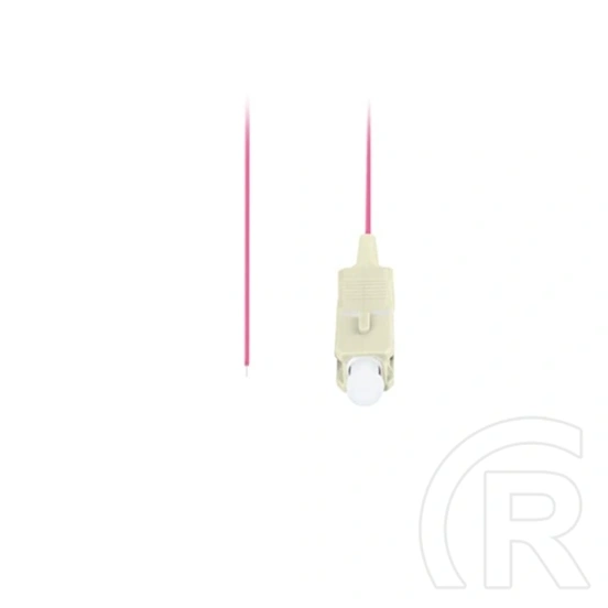 Lanberg Optikai pigtail SC/UPC (MM, OM4 50/125, 2 m, Easy Strip, LSZH, lila)