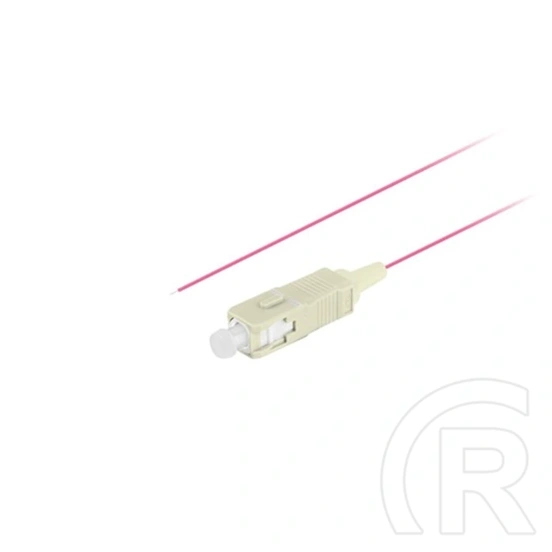 Lanberg Optikai pigtail SC/UPC (MM, OM4 50/125, 2 m, Easy Strip, LSZH, lila)