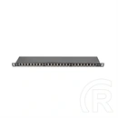 Lanberg Patch Panel (19", 0,5U, 24 port, CAT6, árnyékolt, fekete)