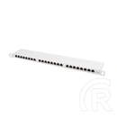 Lanberg Patch Panel (19", 0,5U, 24 port, CAT6, árnyékolt, szürke)