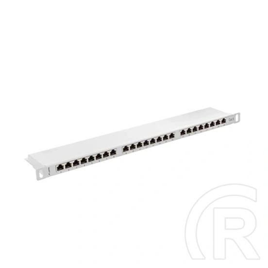 Lanberg Patch Panel (19", 0,5U, 24 port, CAT6, árnyékolt, szürke)