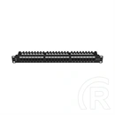 Lanberg Patch Panel (19", 1U, 24 port, CAT5e, fekete)
