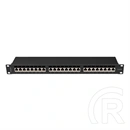 Lanberg Patch Panel (19", 1U, 24 port, CAT6A FTP, fekete)