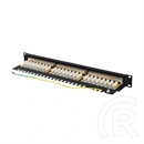 Lanberg Patch Panel (19", 1U, 24 port, CAT6A FTP, fekete)