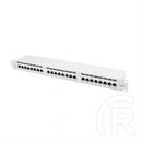 Lanberg Patch Panel (19", 1U, 24 port, CAT6, árnyékolt, szürke)