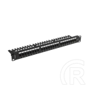 Lanberg Patch Panel (19", 1U, 24 port, CAT6, fekete)