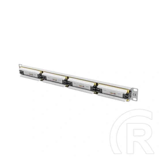 Lanberg Patch Panel (19", 1U, 24 port, CAT6, szürke)