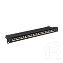 Lanberg Patch Panel (19", 1U, 24 port, CAT7, FTP, fekete)
