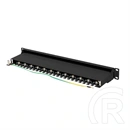 Lanberg Patch Panel (19", 1U, 24 port, CAT7, FTP, fekete)