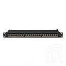 Lanberg Patch Panel (19", 1U, 24 port, CAT7, FTP, fekete)
