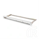 Lanberg Patch Panel (19", 1U, 24 port, FTP, árnyékolt, szürke)