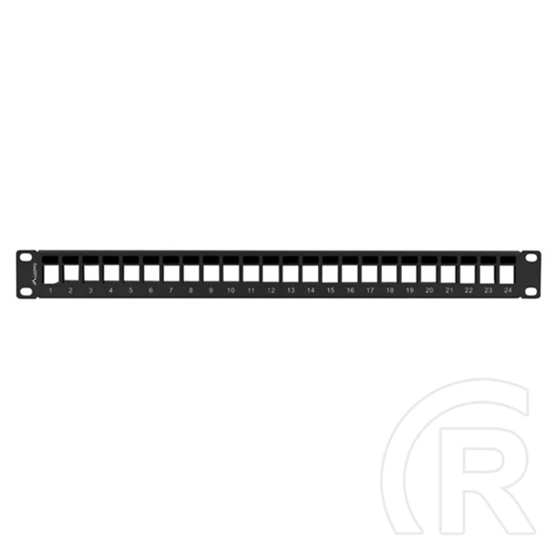 Lanberg Patch Panel (19", 1U, 24 port, fekete)
