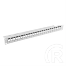 Lanberg Patch Panel (19", 1U, 24 port, tehermentesítő, szürke)