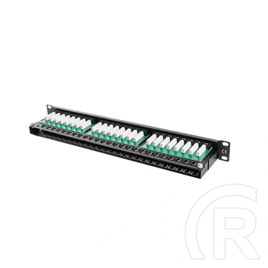 Lanberg Patch Panel (19", 1U, 48 port, CAT5E, fekete)