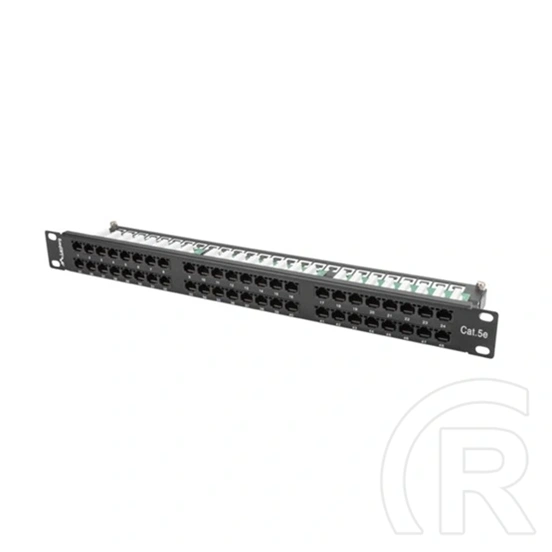 Lanberg Patch Panel (19", 1U, 48 port, CAT5E, fekete)