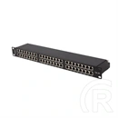 Lanberg Patch Panel (19", 1U, 48 port, CAT6A FTP, fekete)