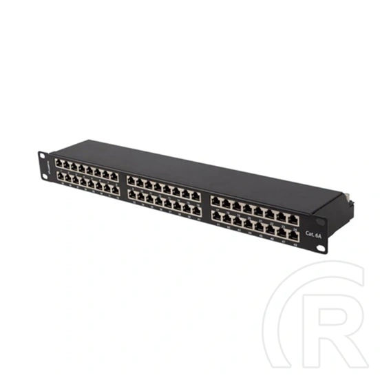 Lanberg Patch Panel (19", 1U, 48 port, CAT6A FTP, fekete)