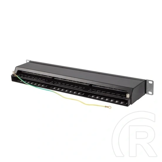 Lanberg Patch Panel (19", 1U, 48 port, CAT6 FTP, fekete)