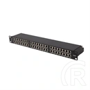 Lanberg Patch Panel (19", 1U, 48 port, CAT6 FTP, fekete)
