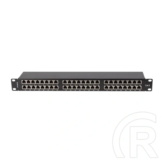 Lanberg Patch Panel (19", 1U, 48 port, CAT6 FTP, fekete)