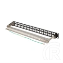 Lanberg Patch Panel (19", 1U, 48 port, FTP, tehermentesítő, fekete)