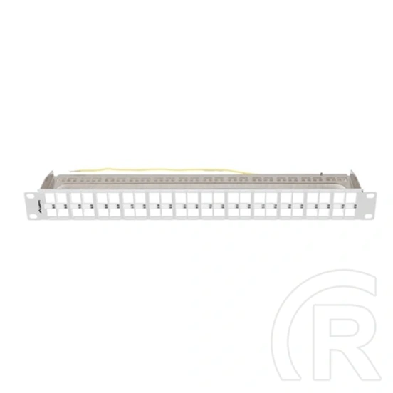 Lanberg Patch Panel (19", 1U, 48 port, FTP, tehermentesítő, szürke)