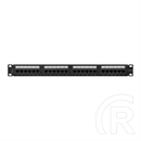 Lanberg Patch Panel (19", 1 U, 24 port, CAT6A UTP, fekete)