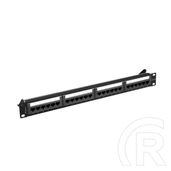 Lanberg Patch Panel (19", 1 U, 24 port, CAT6A UTP, fekete)