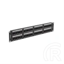 Lanberg Patch Panel (19", 2U, 48 port, CAT6, fekete)
