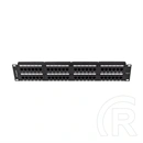 Lanberg Patch Panel (19", 2U, 48 port, CAT6, fekete)