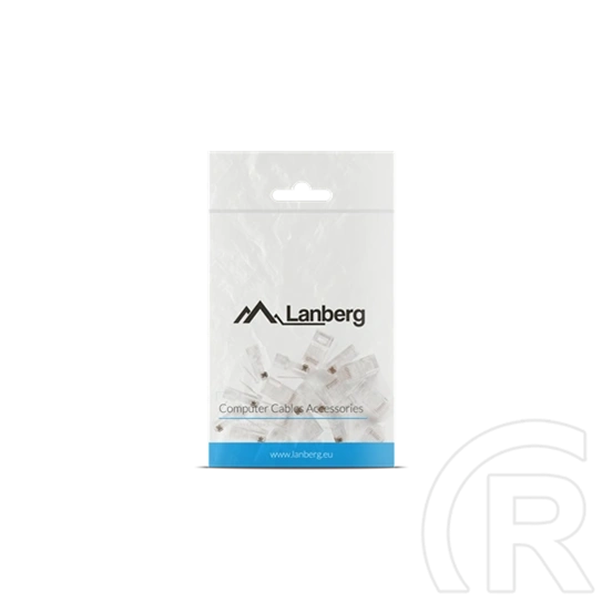 Lanberg RJ45 csatlakozó (CAT5e UTP, 8P8C, műanyag, átlátszó, 20 db/cs)