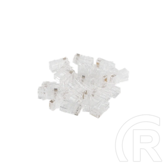 Lanberg RJ45 csatlakozó (CAT5e UTP, 8P8C, műanyag, átlátszó, 20 db/cs)