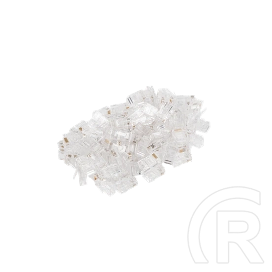 Lanberg RJ45 csatlakozó (CAT5e, U/UTP, 8P8C, 100 db, átlátszó)