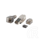Lanberg RJ45 csatlakozó (CAT6A, F/UTP, szerszám nélkül szerelhető, ezüst)