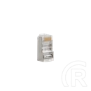 Lanberg RJ45 csatlakozó (CAT6, FTP, 8P8C, átfűzhető, 100 db/cs, műanyag, átlátszó)