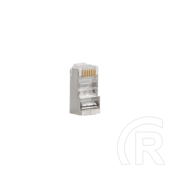 Lanberg RJ45 csatlakozó (CAT6, FTP, 8P8C, átfűzhető, 100 db/cs, műanyag, átlátszó)