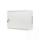 Lanberg Rack szekrény (19", fali, 4U+3U, 540x200 mm, alacsony profil, összeszerelt, szürke)